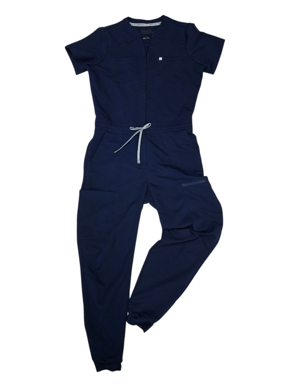 Fabletics PonteFlex Empower Scrub Jumpsuit Navy Blue Size M - Picture 11 of 16